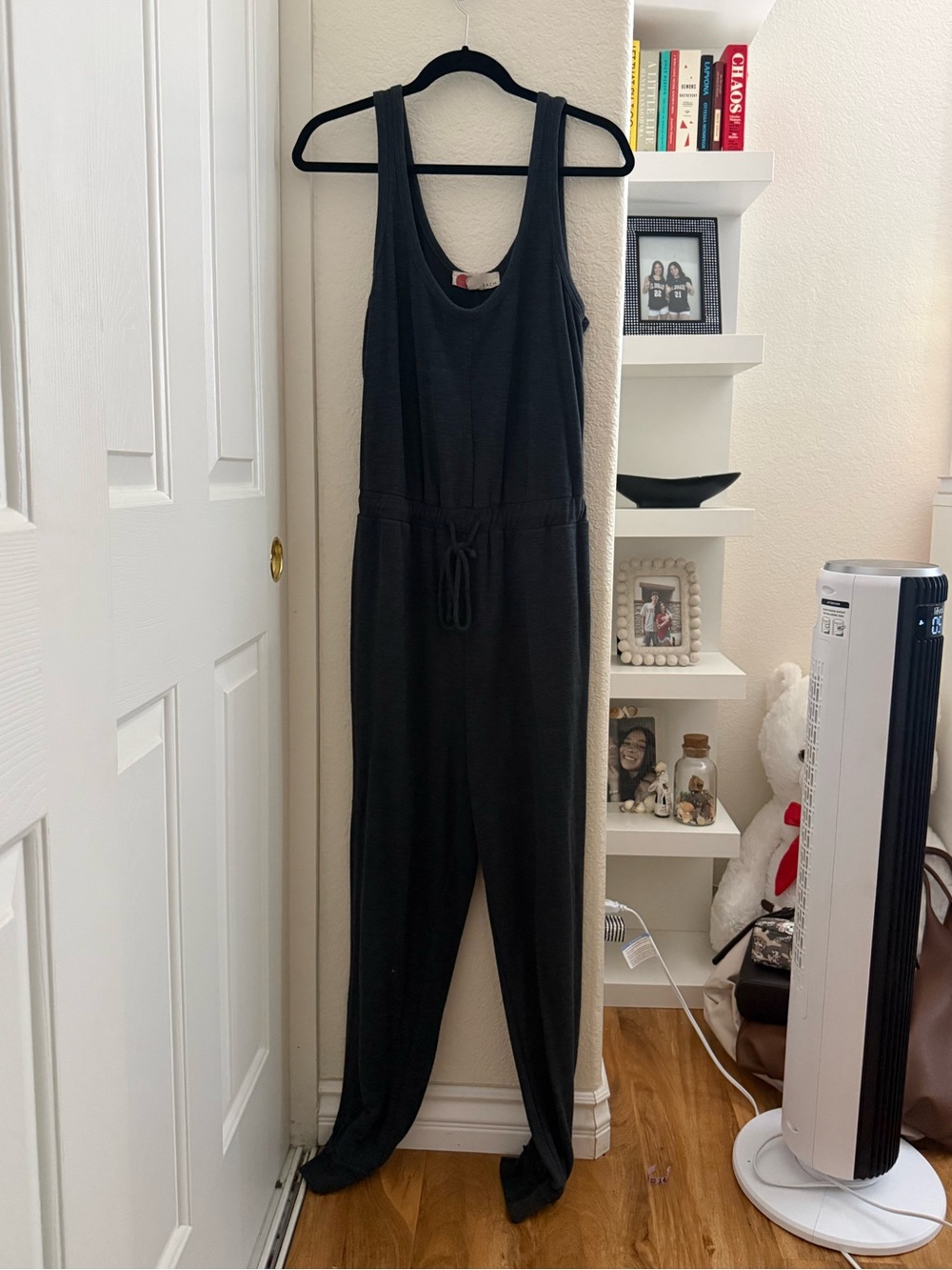 FP Beach Black Women’s Sleeveless Jumpsuit with Cardigan